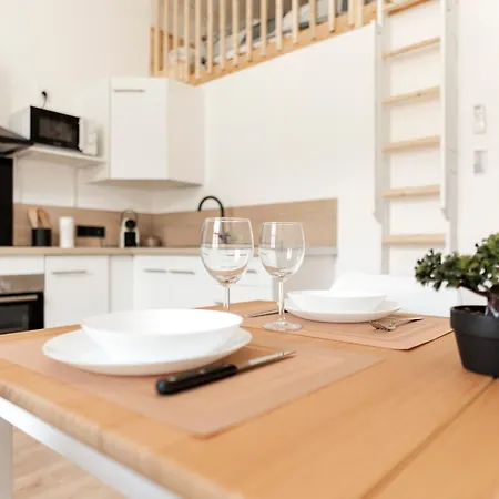 Studio Boheme Chic - Cosy & Climatise - Entre Gare & Cite شقة *